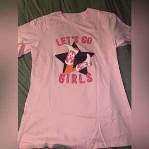 Brand new- let’s go girls tee, pink, bachelorette, country, nashville
